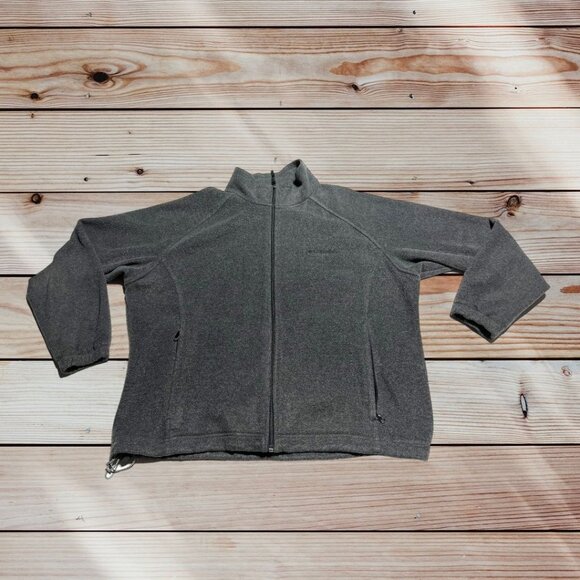 Columbia Fleece Jacket Gray Size 1x - Picture 8 of 8